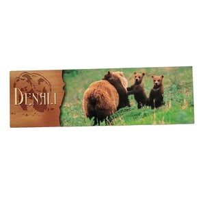 Vintage Y2K Denali Park Bookmark Grizzly Bears Patrick Enders Korea Impact 48690